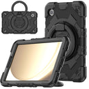 For Samsung Galaxy Tab S9+ Rotation Handle Silicone Hybrid PC Tablet Case