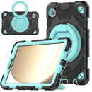 For Samsung Galaxy Tab S9+ Rotation Handle Silicone Hybrid PC Tablet Case