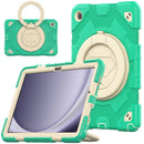 For Samsung Galaxy Tab S9+ Rotation Handle Silicone Hybrid PC Tablet Case