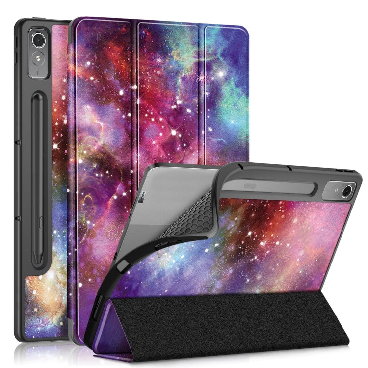 For Lenovo Tab P12 12.7 /P12 Pro 2nd Gen folding TPU Smart Leather Tablet Case