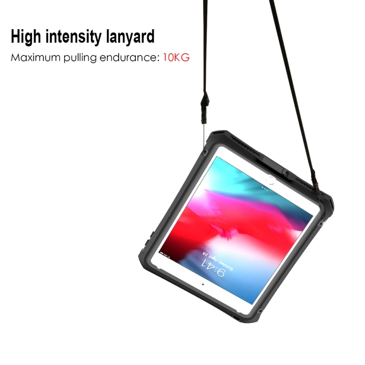 For iPad mini (2019) Shockproof Waterproof PC + TPU Protective Case with Lanyard & Holder