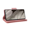 For Google Pixel 8a Card Three Fold Leather Wallet Phone Case