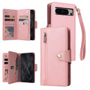 For Google Pixel 8a Card Three Fold Leather Wallet Phone Case