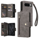 For Google Pixel 8a Card Three Fold Leather Wallet Phone Case