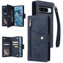 For Google Pixel 8a Card Three Fold Leather Wallet Phone Case