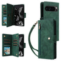 For Google Pixel 9 Pro Card Three Fold Leather Wallet Phone Case