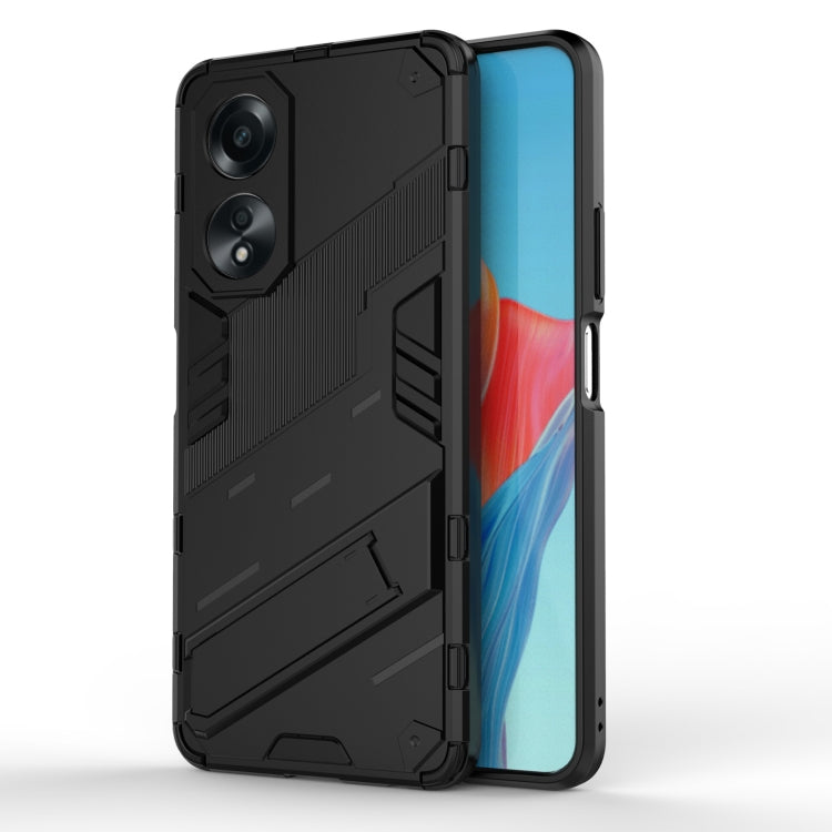 For OPPO Reno 12 Punk Armor 2 in 1 PC + TPU Phone Case with Holder