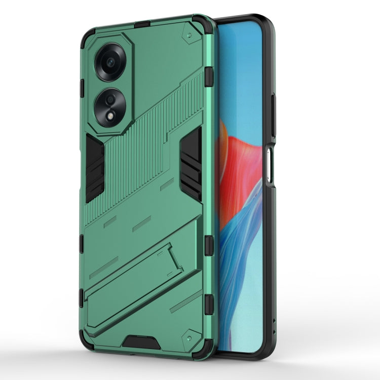 For OPPO Reno11 F 5G Punk Armor 2 in 1 PC + TPU Phone Case with Holder