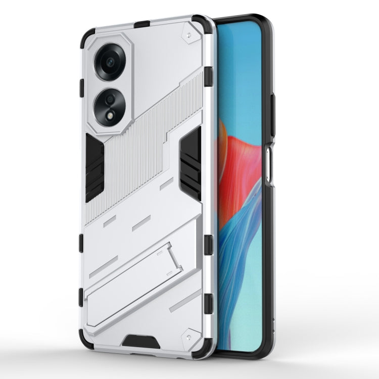 For OPPO Reno11 F 5G Punk Armor 2 in 1 PC + TPU Phone Case with Holder