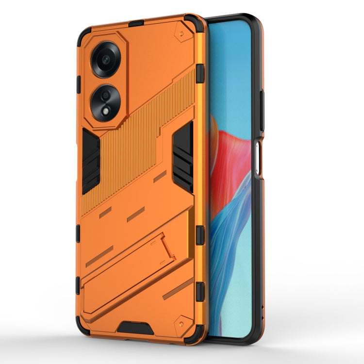 For OPPO Reno11 F 5G Punk Armor 2 in 1 PC + TPU Phone Case with Holder