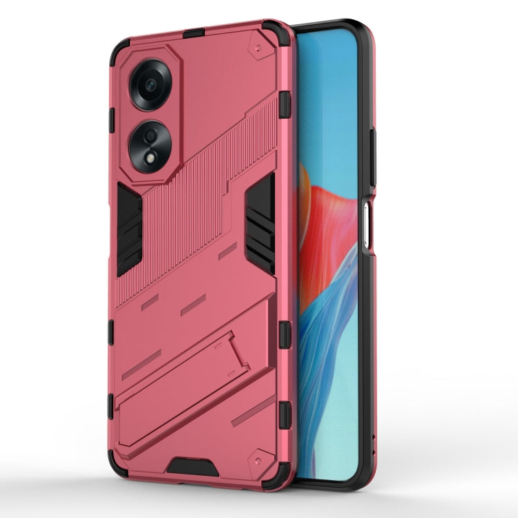 For OPPO Reno 12 Punk Armor 2 in 1 PC + TPU Phone Case with Holder