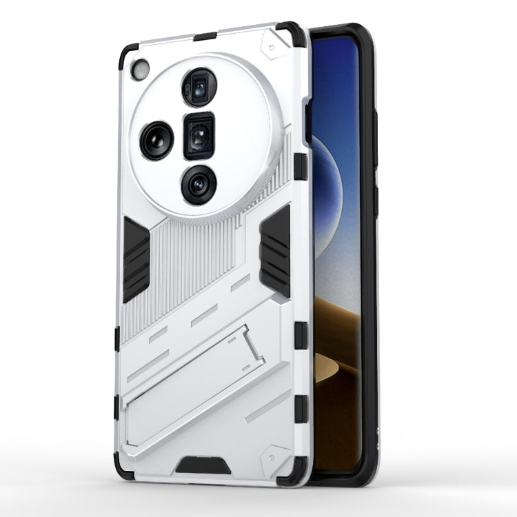 For OPPO A78 4G Armor 2 in 1 PC + TPU Phone Case with Holder