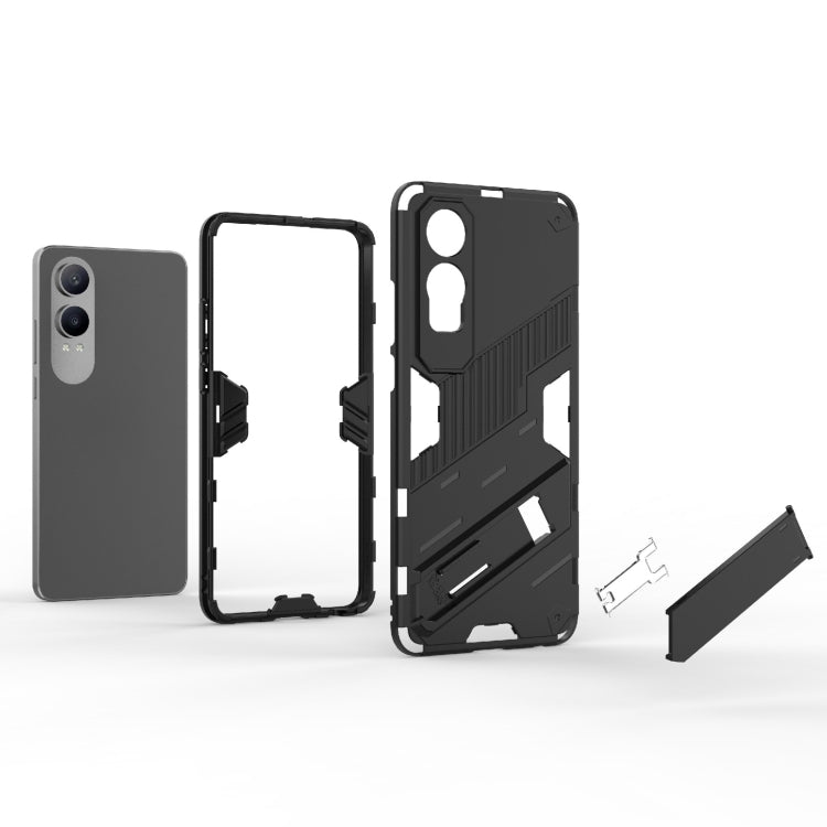 For OPPO A78 4G Armor 2 in 1 PC + TPU Phone Case with Holder