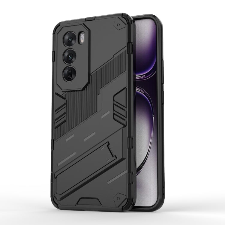 For OPPO Reno12 Punk Armor 2 in 1 PC + TPU Phone Case with Holder