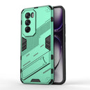 For OPPO Reno 11 F 5G Armor 2 in 1 PC + TPU Phone Case with Holder