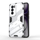 For OPPO Reno 11 F 5G Armor 2 in 1 PC + TPU Phone Case with Holder