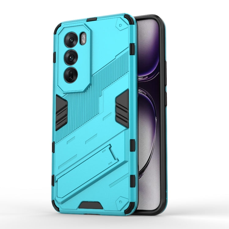 For OPPO Reno 12 Punk Armor 2 in 1 PC + TPU Phone Case with Holder