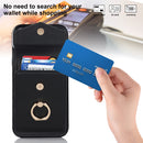 For iPhone 15 Ring Holder RFID Card Slot Phone Case