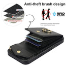 For iPhone 15 Pro Max Ring Holder RFID Card Slot Phone Case