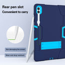 For Samsung Galaxy Tab S9+ Silicone PC Tablet Case with Pen Holder