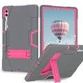 For Samsung Galaxy Tab S9+ Silicone PC Tablet Case with Pen Holder