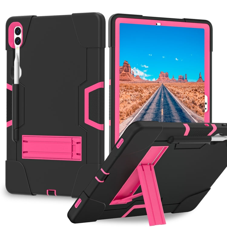 For Samsung Galaxy Tab S9+ Silicone PC Tablet Case with Pen Holder