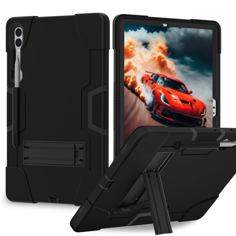 For Samsung Galaxy Tab S9+ Silicone PC Tablet Case with Pen Holder