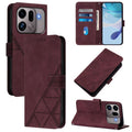 Crossbody 3D Embossed Flip Leather Phone Case, For OPPO Find X9s Pro