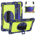 For Samsung Galaxy Tab S9 360 Degree Rotation PC Silicone Tablet Case with strap