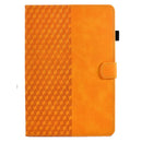 Rhombus Embossed Leather Smart Tablet Case, For Samsung Galaxy S10 FE+