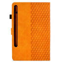 Rhombus Embossed Leather Smart Tablet Case, For Samsung Galaxy S10 FE+