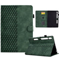 Rhombus Embossed Leather Smart Tablet Case, For Samsung Galaxy S10 FE+
