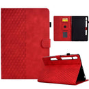 Rhombus Embossed Leather Smart Tablet Case, For Samsung Galaxy S10 FE+