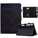 Rhombus Embossed Leather Smart Tablet Case, For Samsung Galaxy S10 FE+