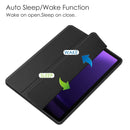 Samsung Galaxy Tab S9 FE Acrylic 3-folding Smart Leather Tablet Case with Pen Slot