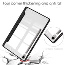 Samsung Galaxy Tab S9 FE Acrylic 3-folding Smart Leather Tablet Case with Pen Slot