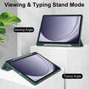 Acrylic 3-folding Smart Leather Tablet Case with Pen Slot, For Samsung Galaxy Tab A9+