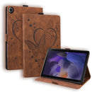 Love Butterfly Embossed Leather Tablet Case, For Samsung Galaxy Tab S9 FE+