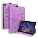 Love Butterfly Embossed Leather Tablet Case, For Samsung Galaxy Tab S9 FE+