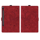 Love Butterfly Embossed Leather Tablet Case, For Samsung Galaxy Tab S9 FE+