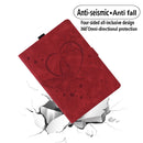 Love Butterfly Embossed Leather Tablet Case, For Samsung Galaxy Tab S9 FE+