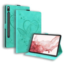 Love Butterfly Embossed Leather Tablet Case, For Samsung Galaxy Tab S9 FE+
