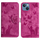 Butterfly Cat Embossing Flip Leather Phone Case, For iPhone SE 2022 / 2020 / 8 / 7, For iPhone 13 Pro Max, For iPhone 13 Pro, For iPhone 13