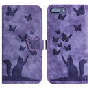 Butterfly Cat Embossing Flip Leather Phone Case, For iPhone XR, For iPhone XS Max, For iPhone 8 Plus / 7 Plus