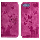 Butterfly Cat Embossing Flip Leather Phone Case, For iPhone XR, For iPhone XS Max, For iPhone 8 Plus / 7 Plus