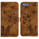 Butterfly Cat Embossing Flip Leather Phone Case, For iPhone XR, For iPhone XS Max, For iPhone 8 Plus / 7 Plus