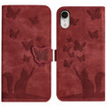 Butterfly Cat Embossing Flip Leather Phone Case, For iPhone XR, For iPhone XS Max, For iPhone 8 Plus / 7 Plus