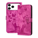 Butterfly Cat Embossing Flip Leather Phone Case, For iPhone 17 Pro Max, For iPhone 17 Pro, For iPhone 17, For iPhone Air