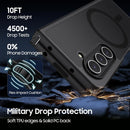 For Samsung Galaxy Z Fold 5 Magsafe Ultra-thin Translucent PC+TPU Phone Case Cover