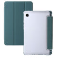 For Samsung Galaxy Tab A9 3-Fold Clear Acrylic Leather Tablet Case